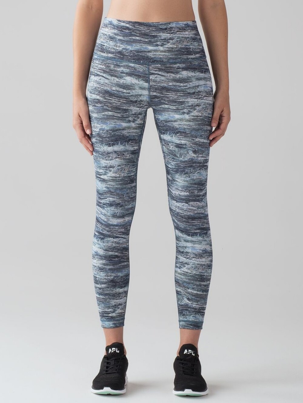 Lululemon Wunder Under High-Rise 7/8 Tight 25" Aerial Drift Multi Black Size 10